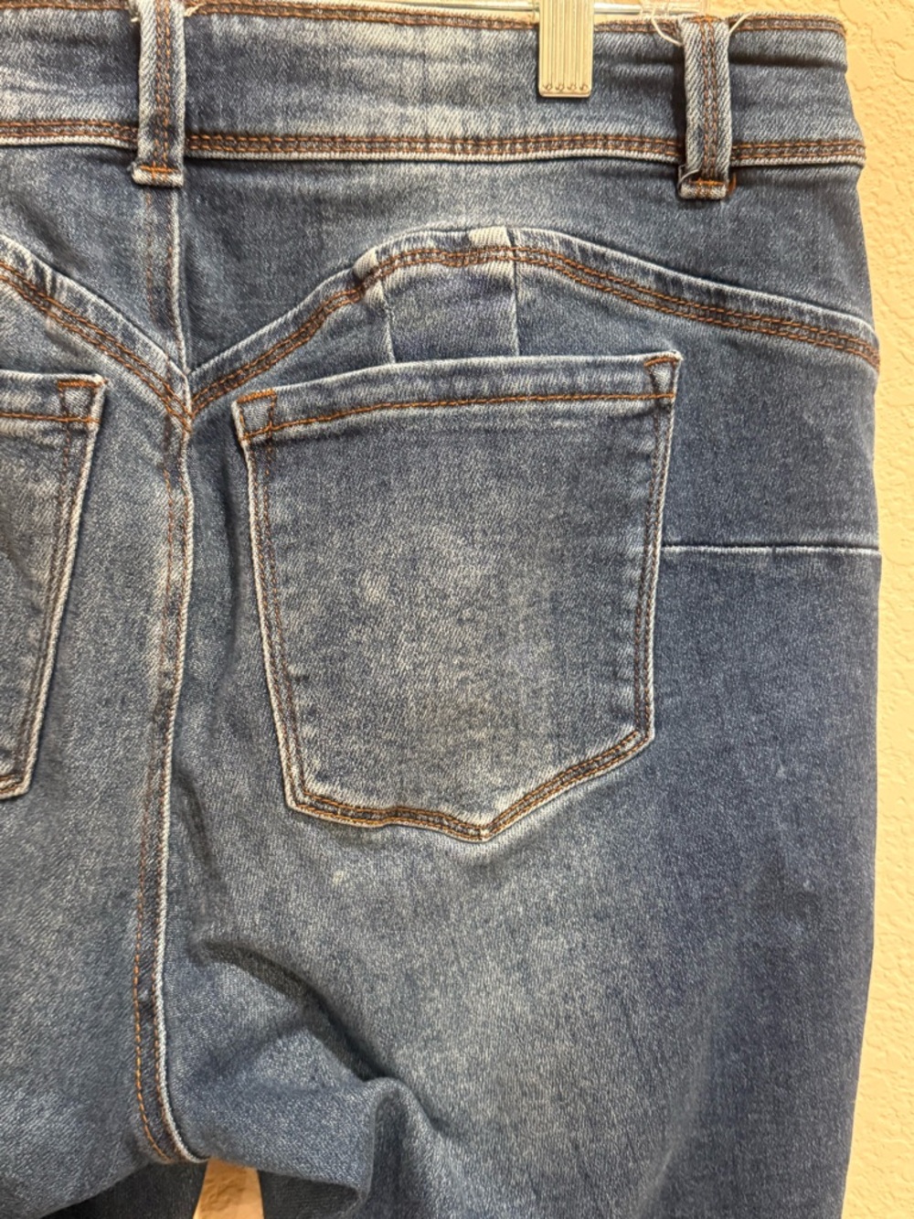 Wax Jean Size 14 High Rise Distressed Push Up Skinny Butt I Love You Jeans GUC - Picture 12 of 16